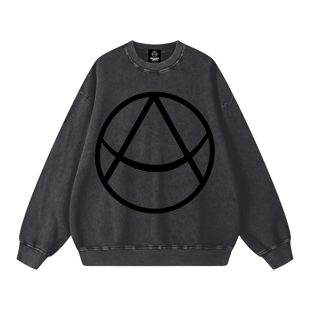 Snow Washed Oversized Sweatshirt