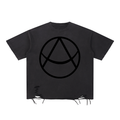 Snow Washed Raw-Hem T-Shirt